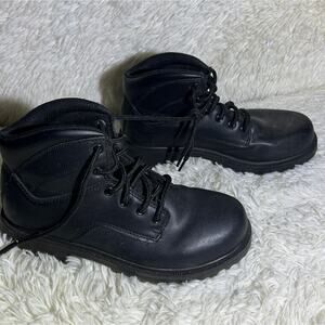 Brahma Men's Slip & Oil Resistant Work Boots MNBR0340101 Black Size 7.5W